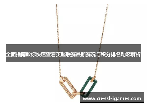 全面指南教你快速查看英超联赛最新赛况与积分排名动态解析