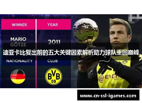 迪亚卡比复出前的五大关键因素解析助力球队重回巅峰